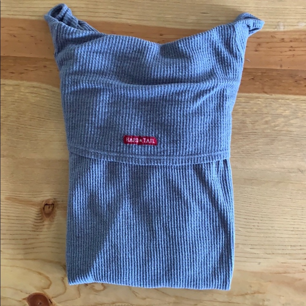 Hard Tail off the shoulder waffle shirt